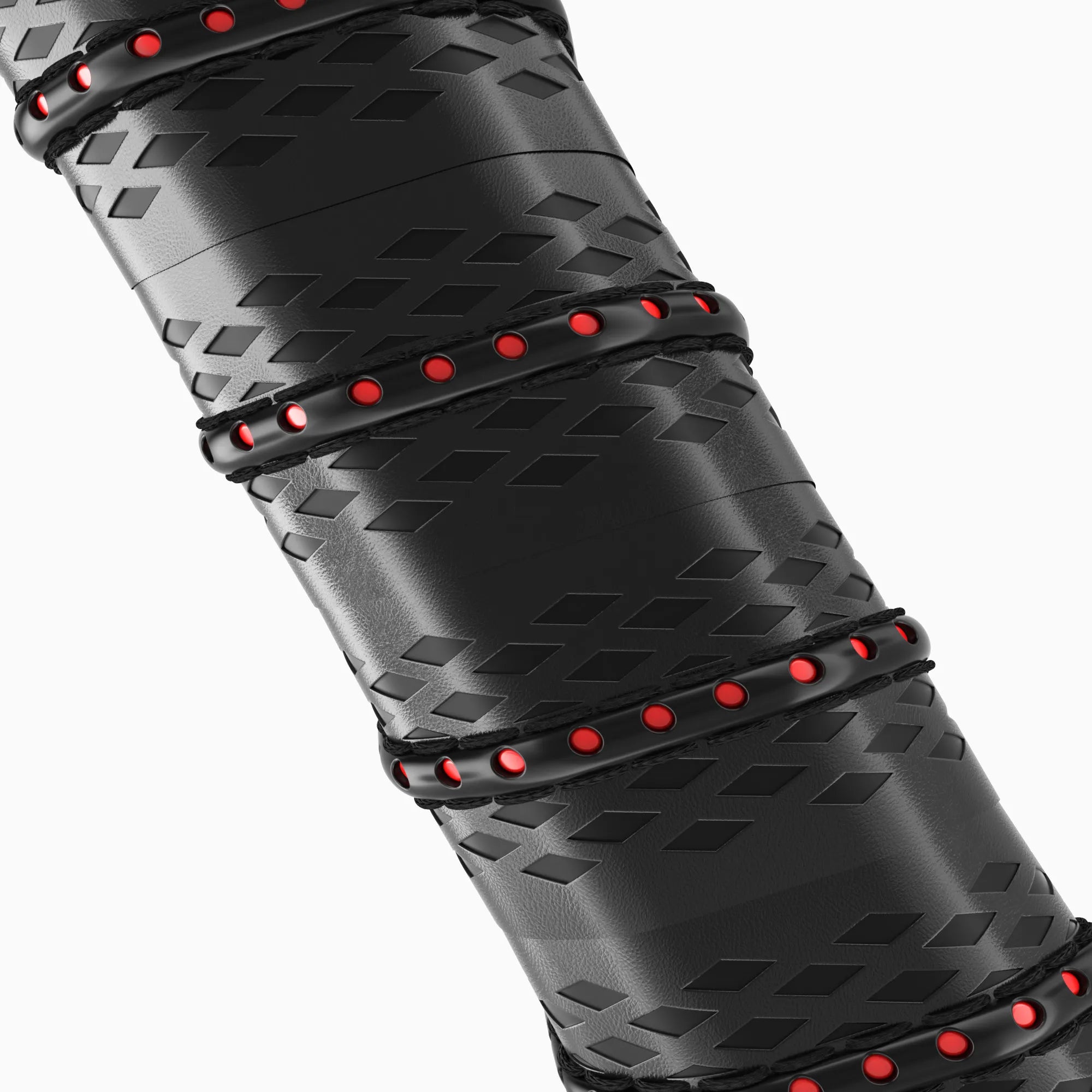 Ergonomic, sweat-absorbing grip on the JOJOLEMON shark-100 paddle for better control and comfort.