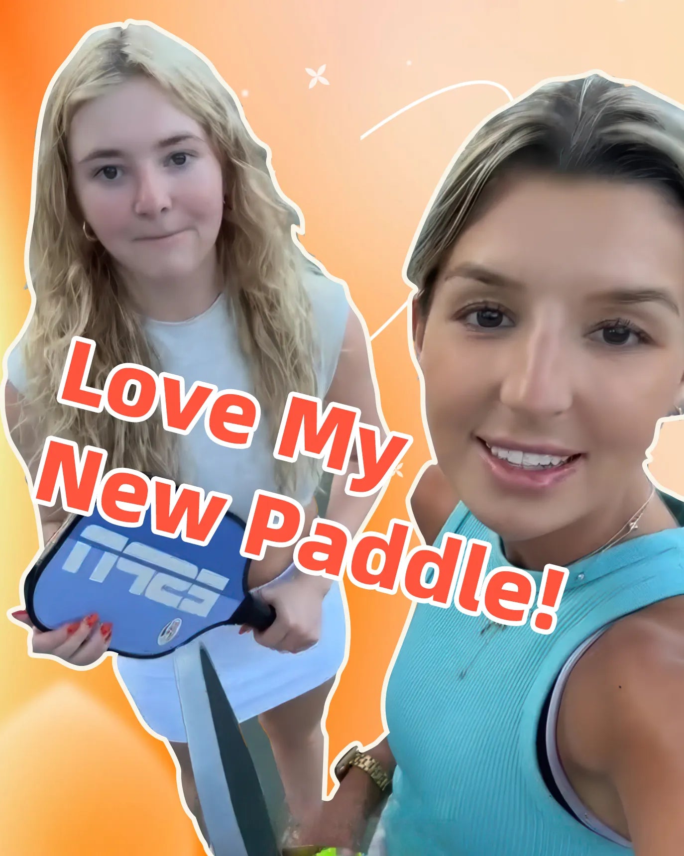 Influencer kileylove16 reviewing precision control of JOJOLEMON Shark-001 carbon fiber pickleball paddle
