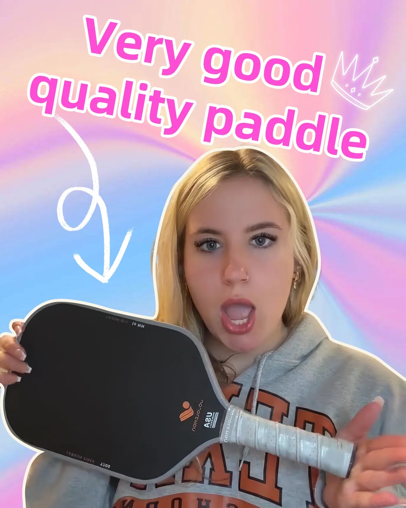 junebattles unboxing JOJOLEMON Phantom-Elite paddle with shock-absorbing core