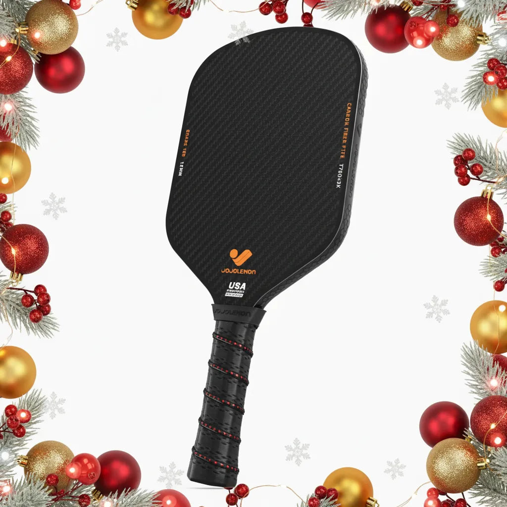 JoJoLemon Shark 100 carbon fiber pickleball paddle – powerful pickleball paddle for Christmas sale, stable performance and fast shots