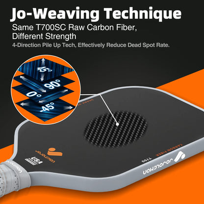 Experience a larger sweet spot with JOJOLEMON's proprietary 4D T700SC carbon fiber construction.