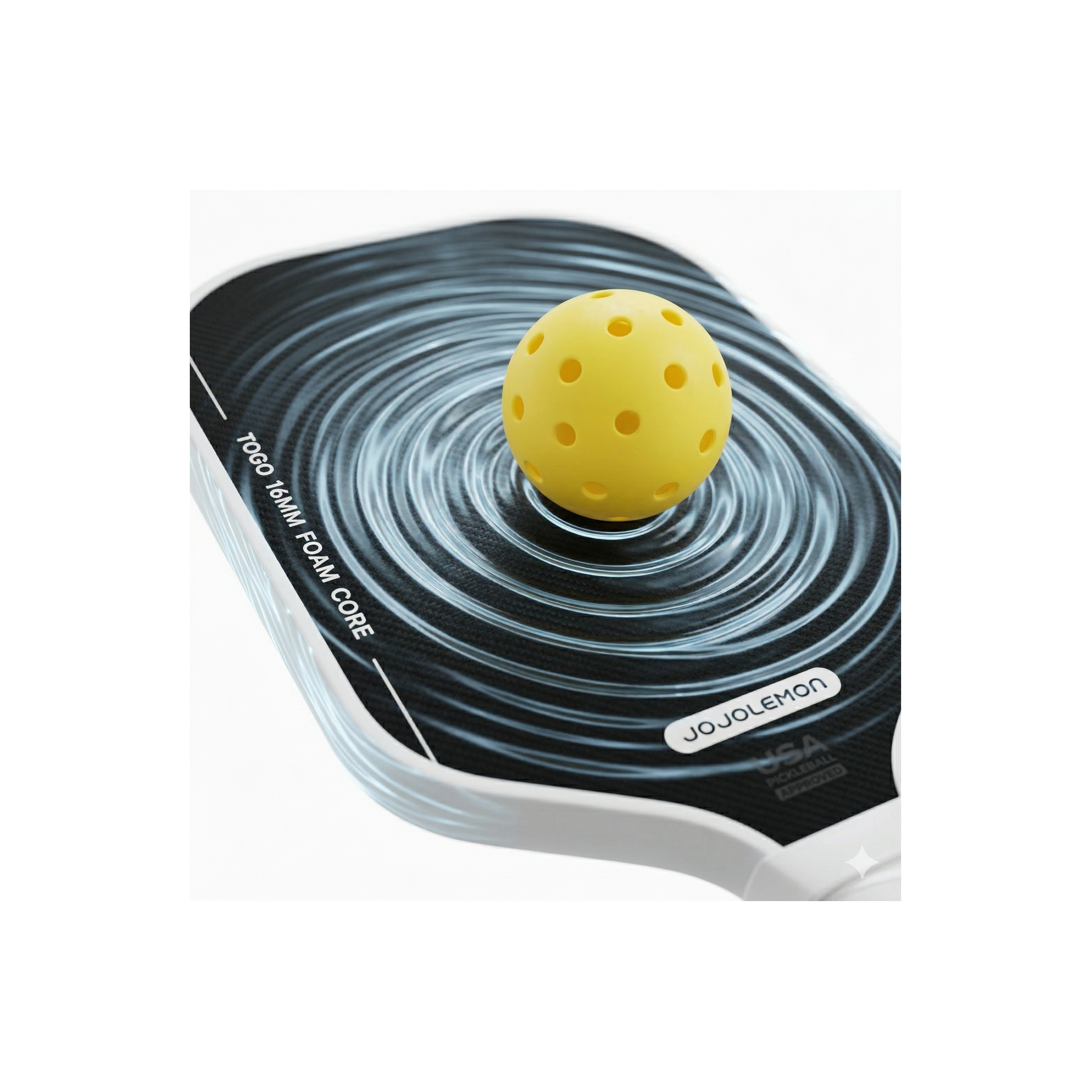JOJOLEMON TOGO ONE quiet pickleball paddle with EVA foam core and EPP technology for noise reduction