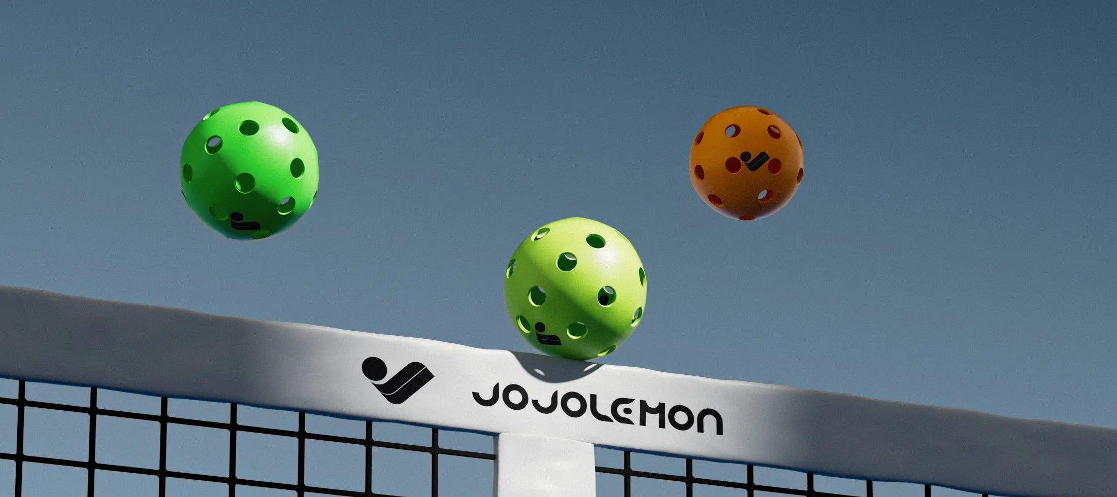 Professional-grade JOJOLEMON pickleballs for indoor/outdoor play